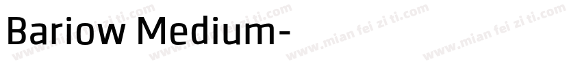 Bariow Medium字体转换